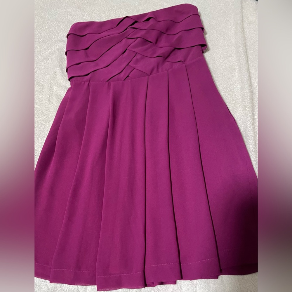 Express Fuchsia Strapless mini Dress size 0